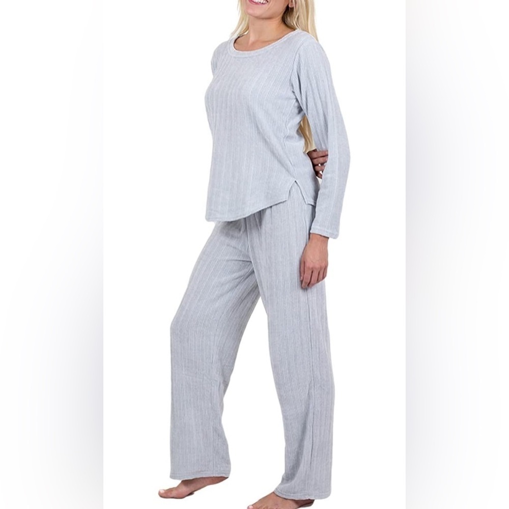 NWT- Jo & Bette Fleece Pajama Pants Set COLOR: Glacier Green - Picture 2 of 7
